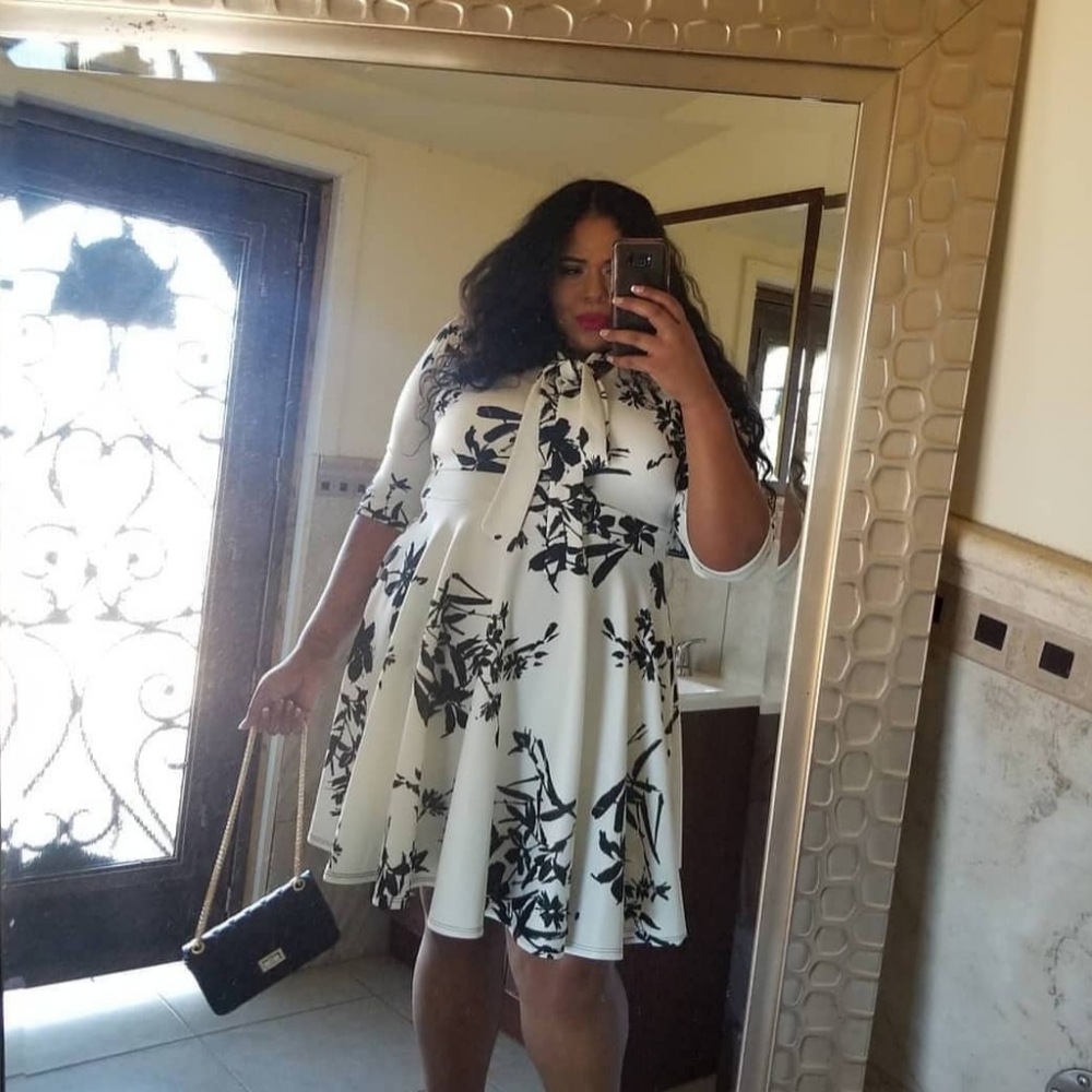 Blossom White Midi Dress